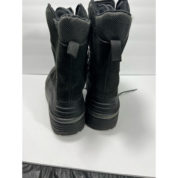 Ranger Mens Duck Boots Black Textile Lace Up Thermolite Insulated Mid-calf 9 - Picture 2 of 7